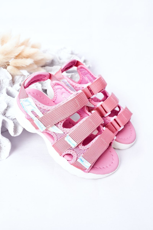 Children's Sport Velcro Sandals Pink Flyn