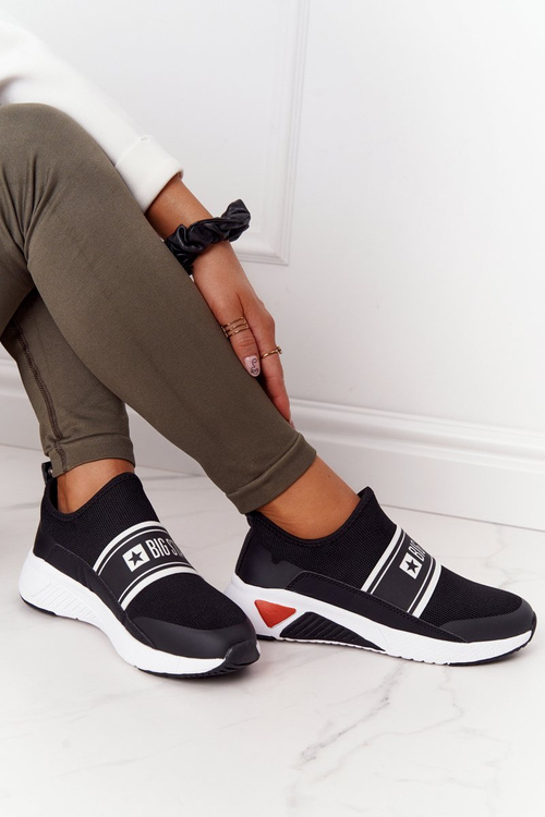 Women's Slip-On Sneakers Memory Foam Big Star HH274536 Black