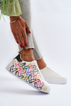Sneakersy Damskie Serca Białe Claral LA263P