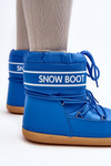 Women's tied snow boots blue Soia