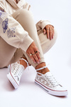 Women's lace Textile Sneakers White Fergo