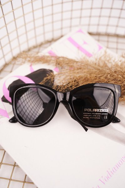 Women's Sunglasses Gold Prius PRW-V83 Black Polarized