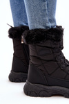 Women's Snow Boots with Faux Fur Zip Black Vittora