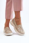 Beige Women's Cut-out Shoes Emilei