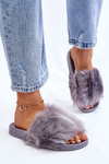Slippers With Fur Rubber Grey Allyson