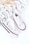 Children's High Sneakers With Lace White Roly-Poly