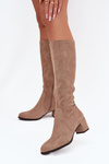 Classic eco suede boots Sergio Leone KZ205 beige