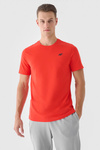 Men's Plain T-Shirt With Logo 4F Orange 4FWMM00TTSHM1843-70S