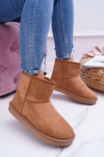 Women's Snow Boots Warmed Camel Puffen