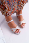 Women's Elegant Beige Midney Sandals On Anchors