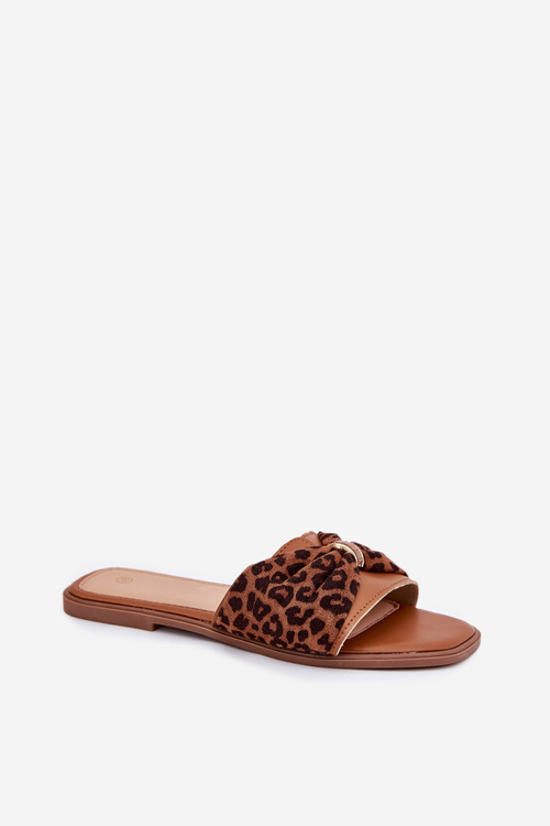 Damskie Klapki Płaskie Z Kokardką Camel Avenza
