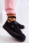 Tenisówki Trampki Platforma Lee Cooper Czarne LCW-22-31-0885L