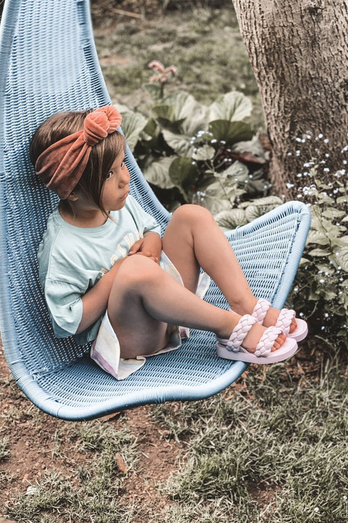 Dziecięce Sandały Ze Ściągaczem Fioletowe Cutie-Pie