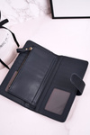 Large Women's Wallet With An Extra Space For Cards Navy