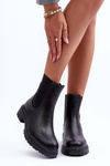 Leather Ankle Boots Women's Black Crowder 