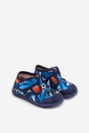Kids slippers Milami with Velcro balls navy Jasimrra
