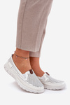 Perforated Ballet Flats Made Of Natural Leather Vinceza 95336 White