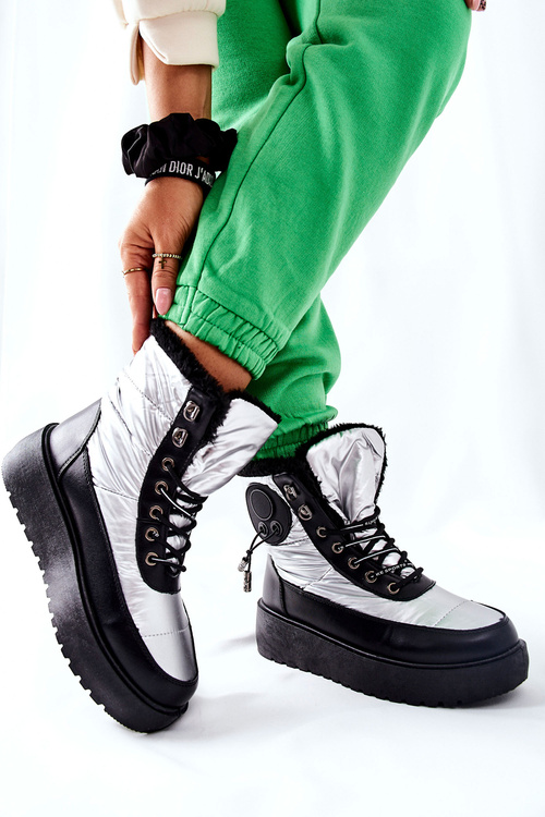 Women's Snow Boots Silver Kennilis