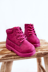 Kids Trappers Boots With Zipper fuchsia Dexter