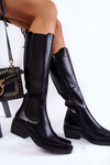 Women's Leather Boots Black Larsen