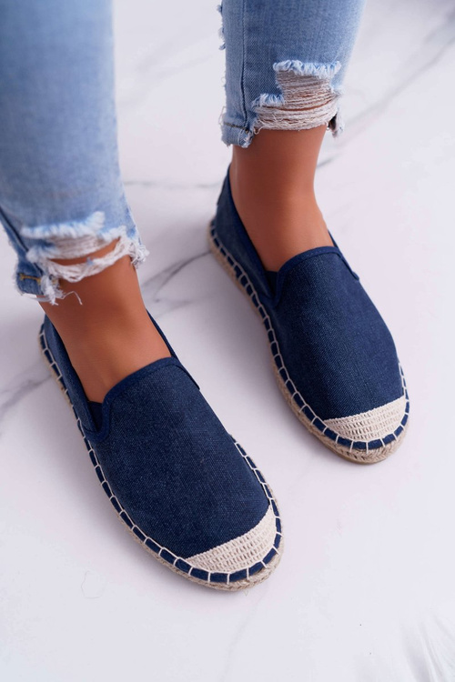Espadryle Damskie Cross Jeans Granatowe DD2R4108