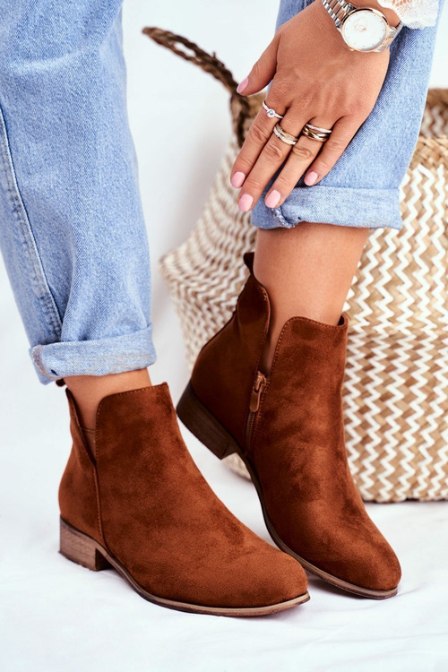 Women’s Boots Flat Heels Spring Camel Viva