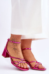 Fashionable High Heel Sandals Fuchsia Felisa