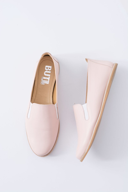 Pink Pastel Women's Ballerinas Leather Fresca