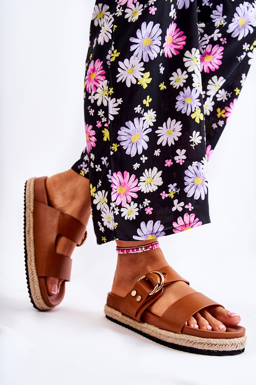 Fashionable Women's Beige Slippers Penelope