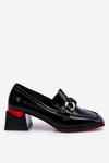 Comfortable Low Heel Pumps Black Valenti