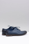 Nikopol Navy Blue Leather Men's James Half Boots
