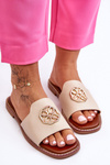 Women's Classic Flat Heel Sandals Beige Larotte