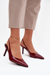 Patent Leather Pumps on High Heel Bordeaux Phelia