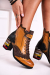 Women’s Boots Leather Maciejka Yellow 03190-07