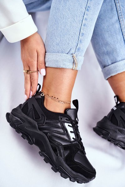 Women's Sport Shoes Sneakers Big Star Black GG274981