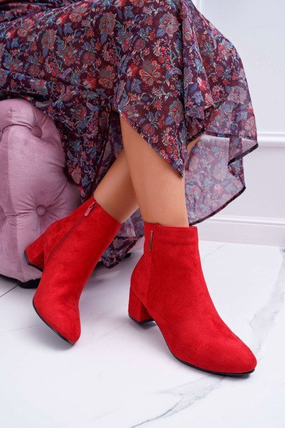 Women's Warmed Boots Red Fiorelli