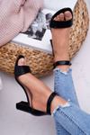 Women's Stiletto Sandals Black Lexi