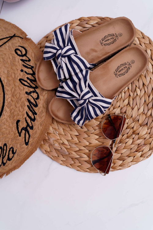 Women's Flip Flops On Cork Cocard Navy Myrtens