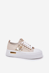 Women's Platform Sneakers With Decorative Detail Beige Annisae