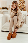 Women's Snow Boots On Thick Sole Camel Caliksa