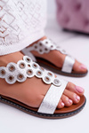 Women's Flat Sandals Sergio Leone SK012 White Livian