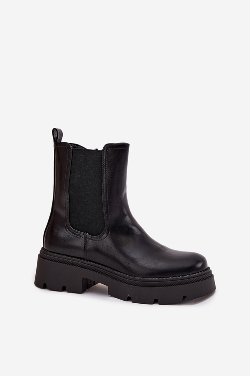 Insulated ankle boots with zipper Black Niviane