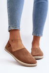 Women's Suede Espadrilles Brown Vulcano