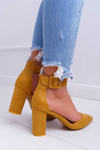 Women's Stiletto pumps Yellow Domine