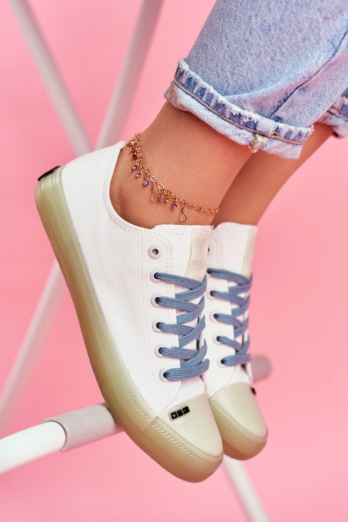 Women's Sneakers With Transparent Sole Big Star FF274256 White