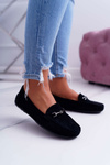 Women's Lightweight Moccasins Eco-suede Black Think