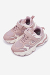 Children's sneakers on thick sole pink Lianees