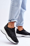 Women's Sport Sneakers On Platform Black-White Lomare