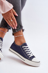 Women's Classic Low Navy Sneakers Caelira