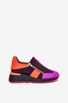 Sneakersy Damskie Na Platformie Skórzane Fuksja Maciejka 06767-15